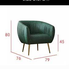 Luxury Italian Furniture Single Sofa
