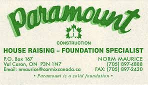 Paramount Construction Val Caron On