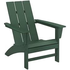 polywood modern adirondack chair green
