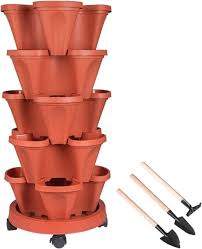 Unbranded Red Plant Baskets Pots