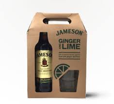 ginger and lime irish whiskey gift set