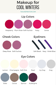 makeup colors for winters teal
