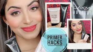 amazing makeup hacks using face primer