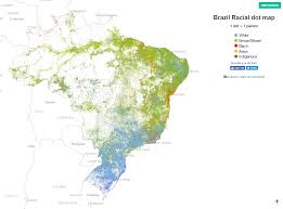 Brazil cities by map count.sort by name. Brazil Racial Dot Map Mapporn