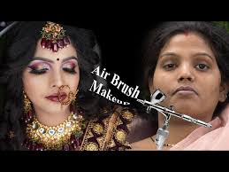 air brush makeup on dusty skin tone
