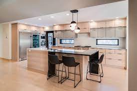 75 light wood floor kitchen with light