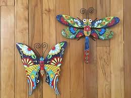 Colorful Dragonfly Metal Outdoor Wall