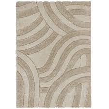 collage modern cut out wool rug flair