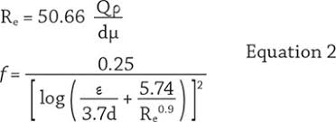 calculating head loss in a pipeline