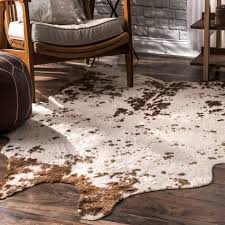 Use a damp cloth or sponge to apply the soapy water to the cowhide rug. Nuloom Iraida Faux Cowhide Area Rug Or Runner Walmart Com Walmart Com