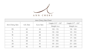 Ann Chery Womens Size Chart Lecorset Shop