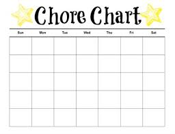 Printable Chore Chart For Kids Reward Chore Charts