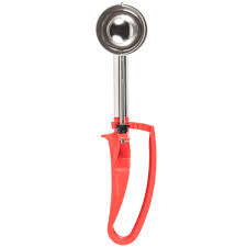 Vollrath 47376 24 Red Extended Length Squeeze Handle Disher 1 52 Oz