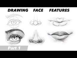 draw eyes nose lips ears part 1