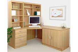 A wide variety of corner shelf desk options are available to you, such as general use, design style, and material. Small Office Corner Desk Set With 3 Drawers Cupboard Hutch Bookcases Classic Oak Furniture At Work