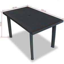 Hommoo Garden Table Anthracite