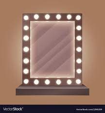 realistic makeup mirror with bulbs