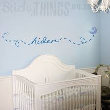 Birdie Personalized Name Decal Flying
