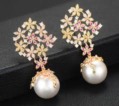 latest gold earrings drops designs