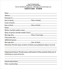 Sample Obituary Template 11 Documents In Pdf Word Psd