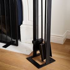 Industrial Fireplace Tools Black