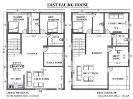 30 X40 East Facing House Plan Is Given