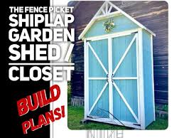 Shiplap Garden Shed Plans Garden Closet
