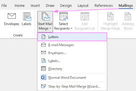 how to mail merge from excel to word