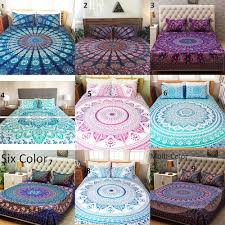 Indian Cotton Bed Sheets Set Full Flat