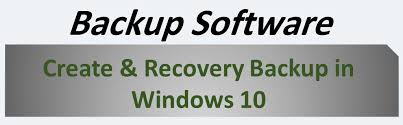create re backup in windows 10