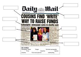 It contains examples of alliteration and five. Features Of A Newspaper Teaching Resources