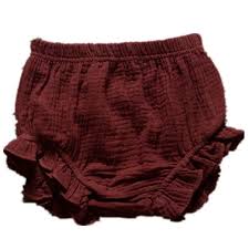 Nwt Baby Girl Linen Bloomers 12 18 Mo Rust Color Nwt