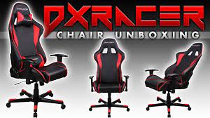 dxracer computer gaming chair unboxing