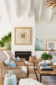 modern coastal themed living room decor