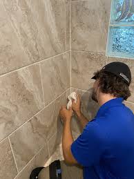 cleaning bathroom tile grout