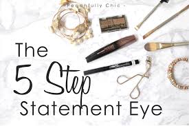the 5 step statement eye peachfully chic