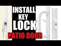 Key Lock On A Patio Door