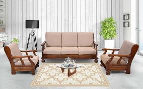 emerald wood sofa set