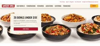 genghis grill menu with s updated