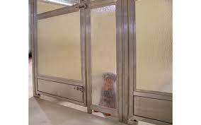 Tempered Glass Kennel Door With Rain