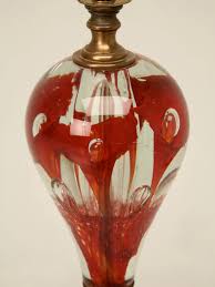 C 1950 St Clair Paperweight Lamp W