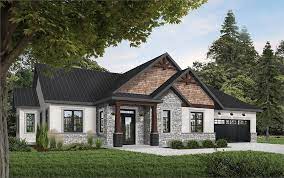 Rustic Country Style House Plan 6090