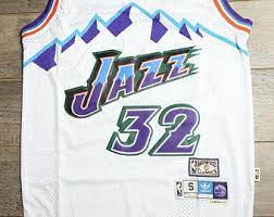 The utah jazz season is coming soon and players took to social media today to reveal a throwback jersey the team will sport this upcoming season. Utah Jazz Jersey Etsy