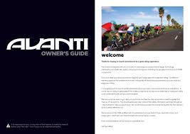 Avanti Bikes Owners Manual By Avantiplus Cycles Issuu