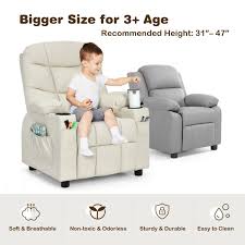 kids recliner chair with cup holders