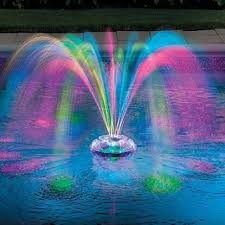 Musical Underwater Light Show Fountain Improvements Patio Lawn Garden Underwater Lights Pool Fountain Water Fountain Design