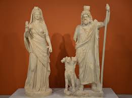 Statue Group of Persephone-Isis and Pluto-Serapis with Cerberus  (Illustration) - World History Encyclopedia