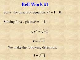 Ppt Solve The Quadratic Equation X 2