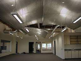 ripple pan corrugated metal ceiling