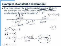 One Dimensional Motion Solving